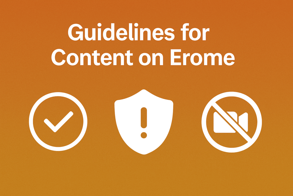 Guidelines for Uploading Content on EROME