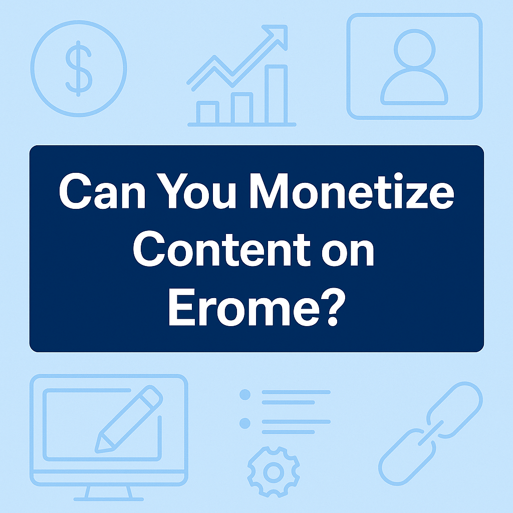 Can You Monetize Content on Erome
